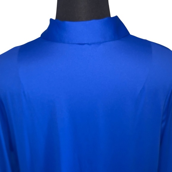 FOXCROFT Sophia Johnny Collar Jersey Shirt Plus 1X Royal Blue - Picture 12 of 14